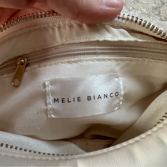 Melie Bianco | Alexandra cream vegan Top Handle Bag - Picture 7 of 11